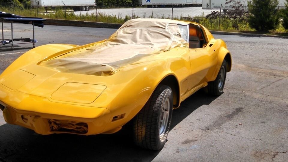 Corvette - Fiberglass work, Wide Body Flares and Painted